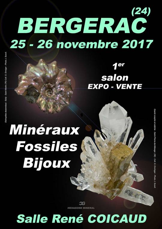 Bergerac - 1er salon mineraux fossiles bijoux