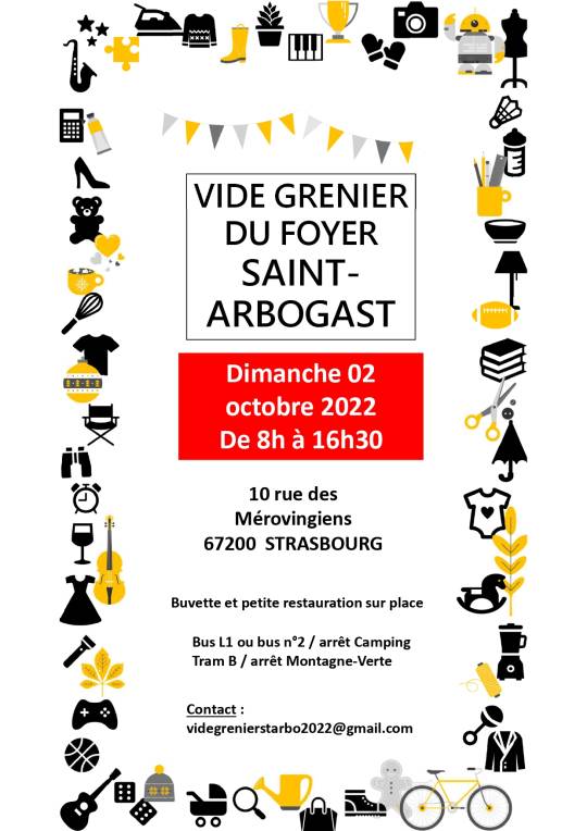 Strasbourg - Vide-grenier du foyer saint-arbogast 2022-complet