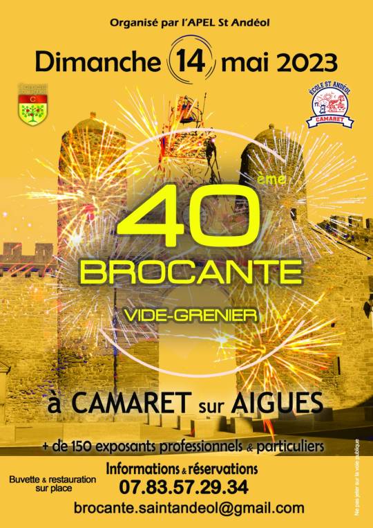 Camaret-sur-aigues - 40ème brocante saint andeol