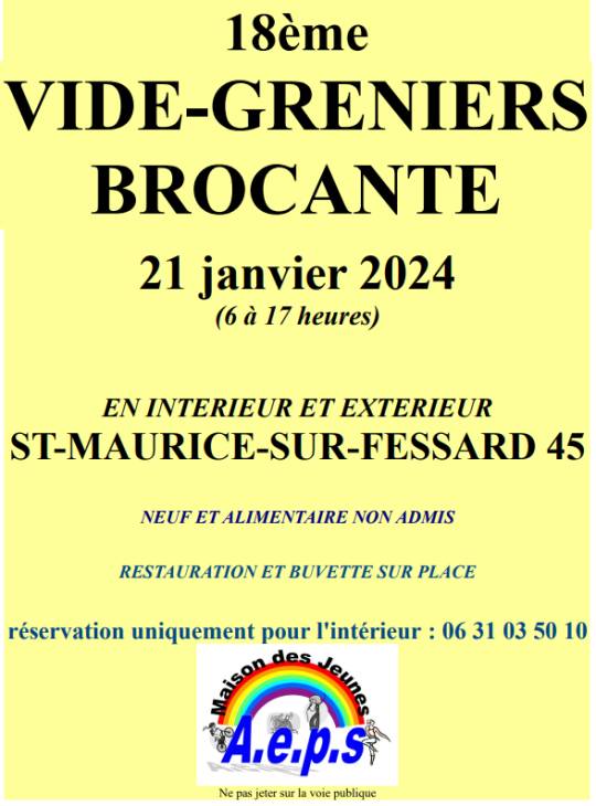 Saint-maurice-sur-fessard - 18 ème vide-greniers et brocante